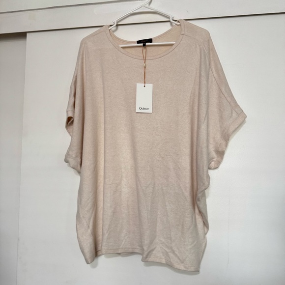 Quince NEW Dolman Brushed Soft Sweater Top Ivory - Picture 2 of 6